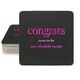 Big Word Congrats Square Coasters Image 2 of 3